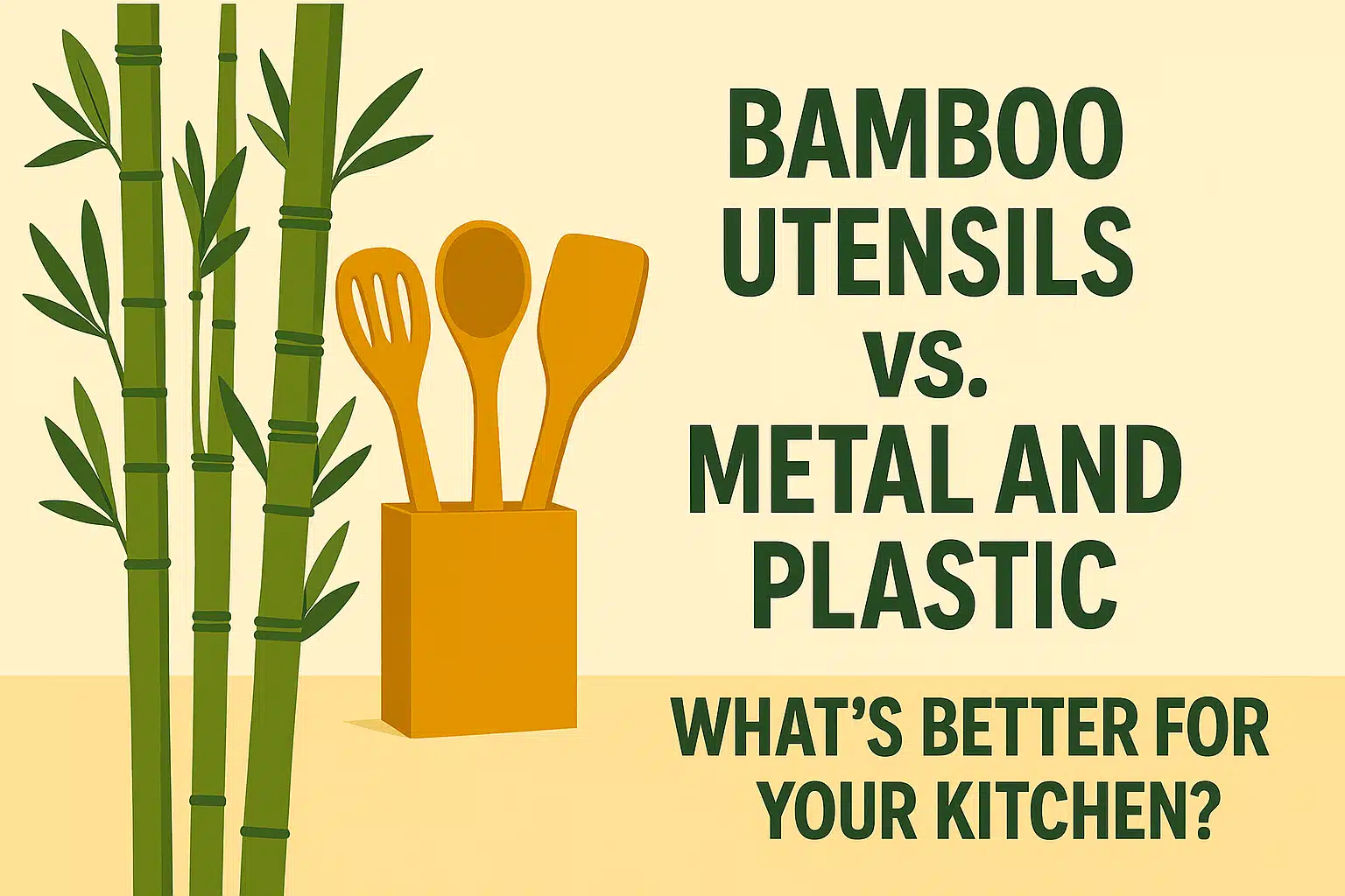 Bamboo Utensils vs Metal and Plastic