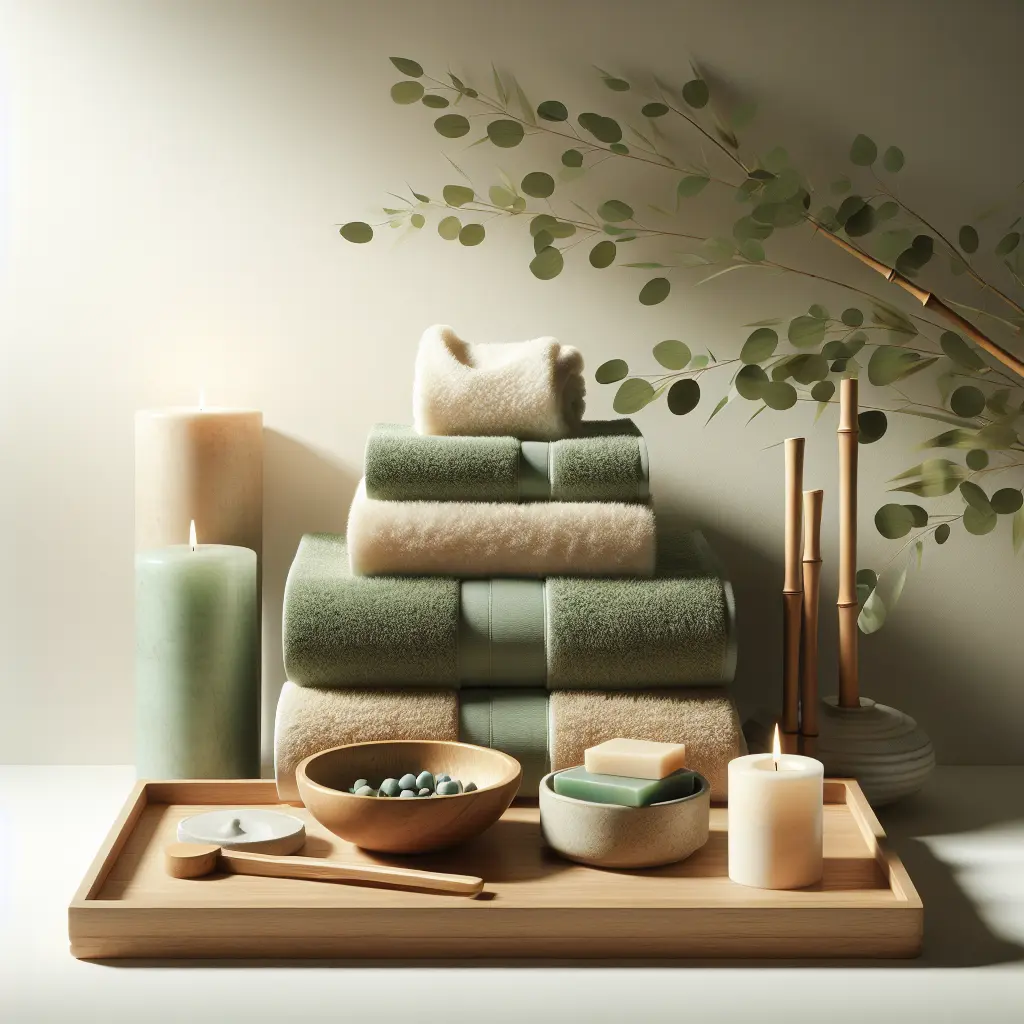 Soft bamboo bath towel sets